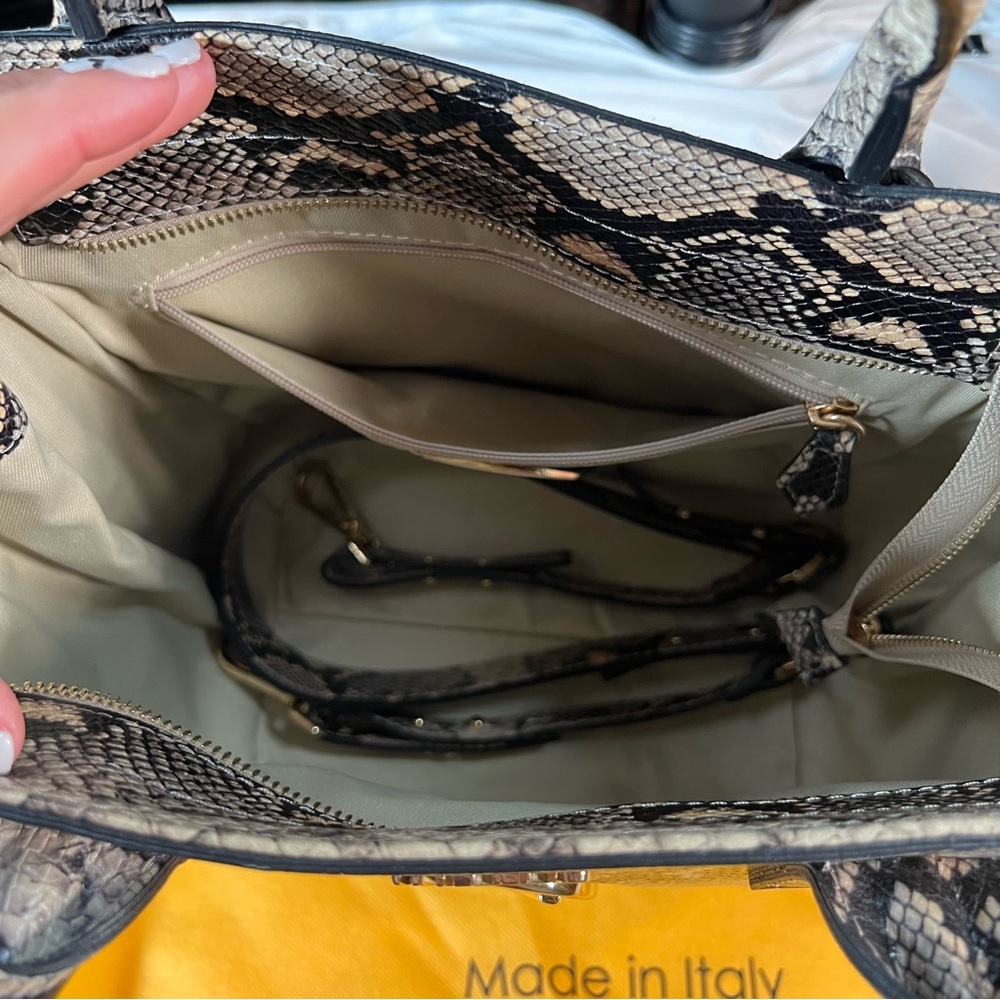 Valentino Charmon Python Satchel - image 6